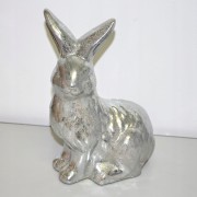 ZAJĄC SIEDZĄCY SREBRNY 23cm