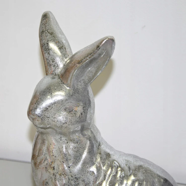 ZAJĄC SIEDZĄCY SREBRNY 23cm