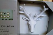 KPL. DEKORACJI 5 LUSTER Z AŻUREM I GŁOWA RENIFERA