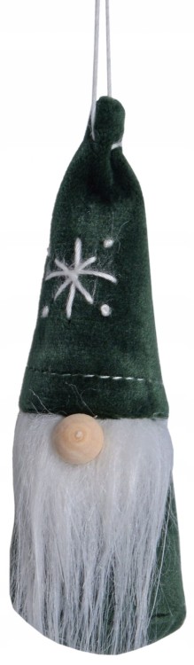 ZAWIESZKA SKRZAT MIKOŁAJ ZIELONY H10CM