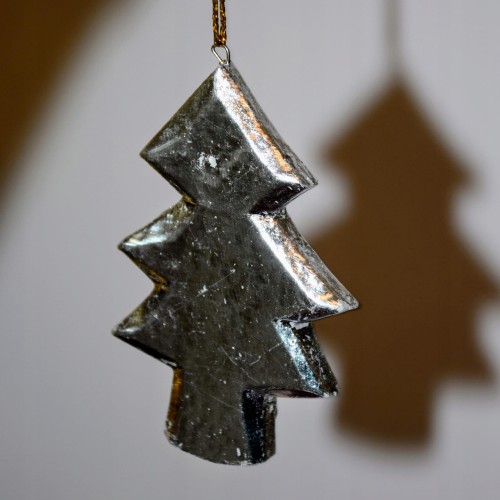 ZAWIESZKA CHOINKA SREBRNA LUB ZŁOTA