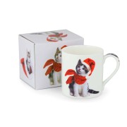 Kubek porcelanowy świąteczne kociaki