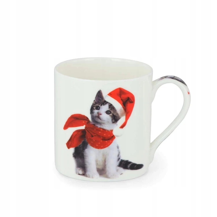 Kubek porcelanowy świąteczne kociaki