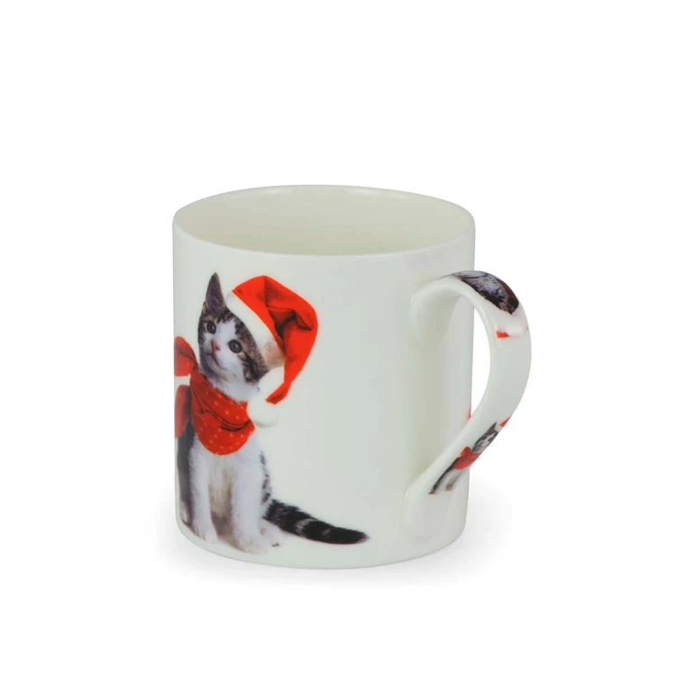 Kubek porcelanowy świąteczne kociaki