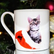 Kubek porcelanowy świąteczne kociaki