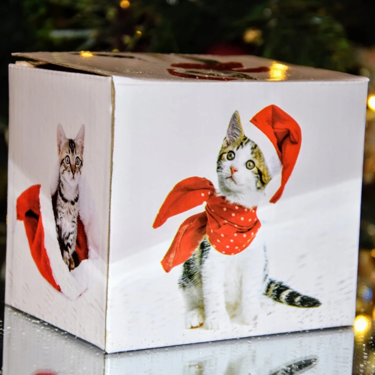 Kubek porcelanowy świąteczne kociaki