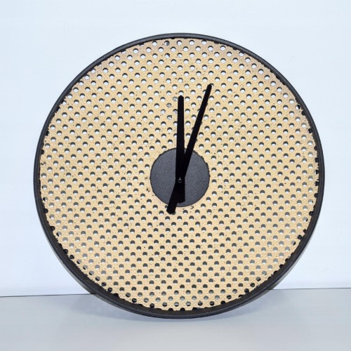ZEGAR ŚCIENNY BEŻOWY AŻUROWY 41CM