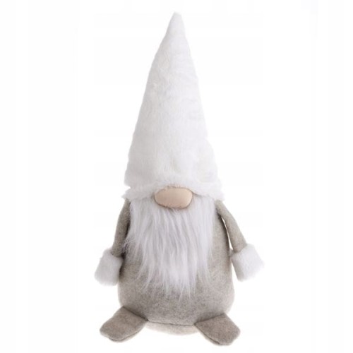 MATERIAŁOWY SKRZAT BEŻOWO-BIAŁY 52CM