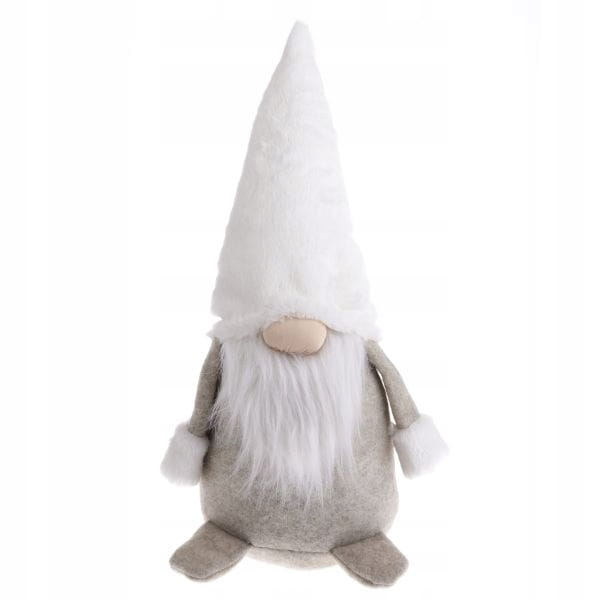 MATERIAŁOWY SKRZAT BEŻOWO-BIAŁY 52CM