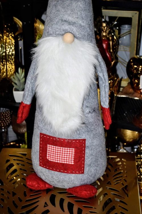 MATERIAŁOWY SKRZAT SZARY 95CM