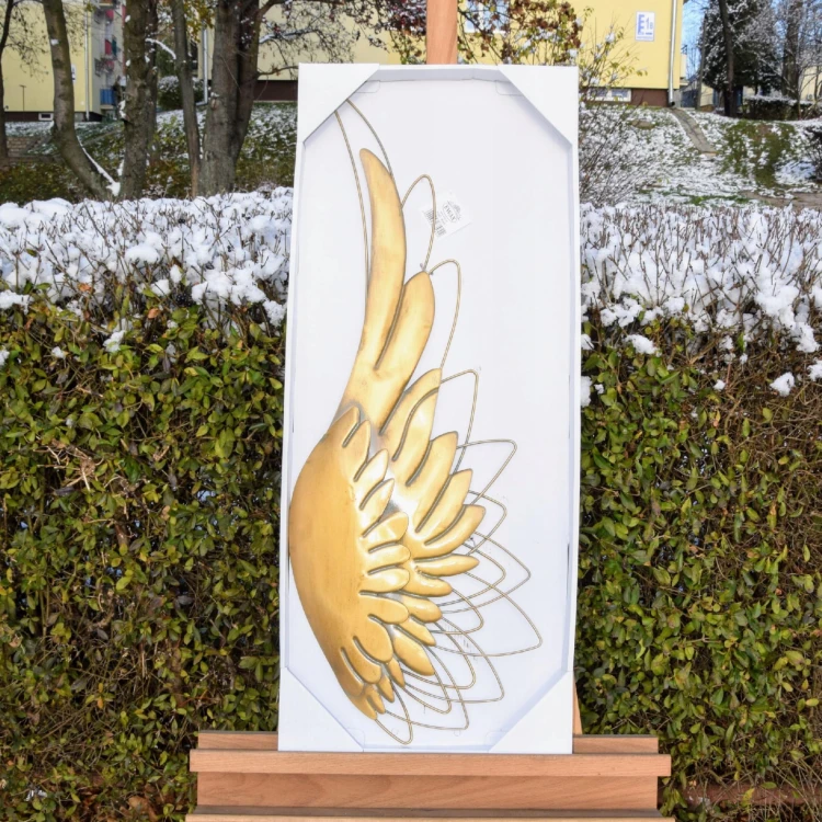 METALOWA DEKORACJA ścienna skrzydło prawe 33x85,5