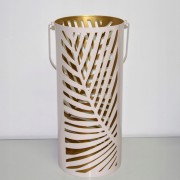 LAMPION PUDROWY RÓŻ W LIŚCIE DUŻY 20X44,50