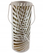 LAMPION PUDROWY RÓŻ W LIŚCIE DUŻY 20X44,50