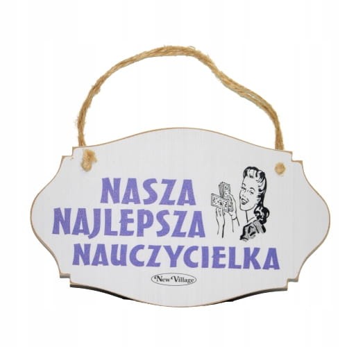 TABLICZKA DREWNIANA PREZENT NA DZIEŃ NAUCZYCIELA