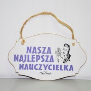 TABLICZKA DREWNIANA PREZENT NA DZIEŃ NAUCZYCIELA