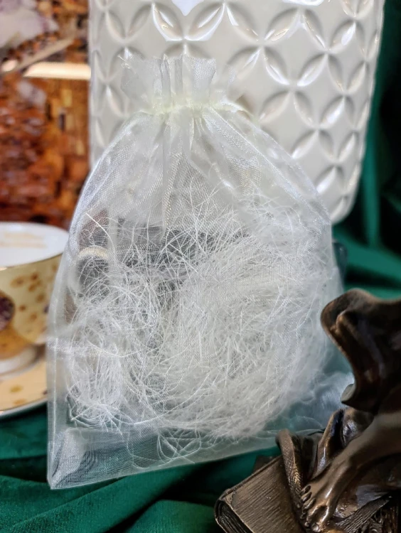 Woreczek prezentowy - organza, transparentna 15x20