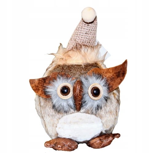 SOWA ZIMOWA FIGURKA 26CM