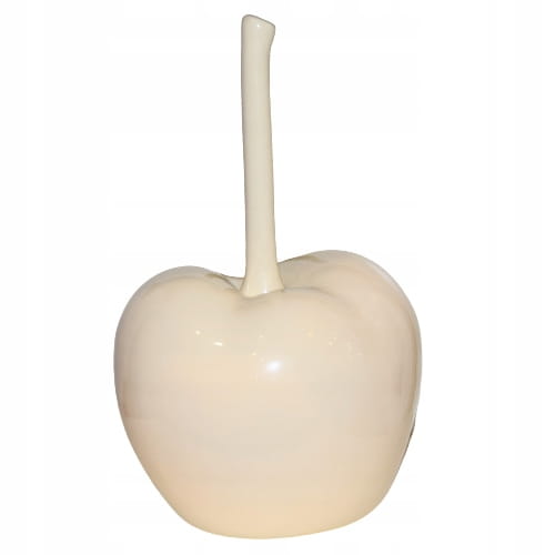JABŁKO CERAMICZNE ECRU H22CM