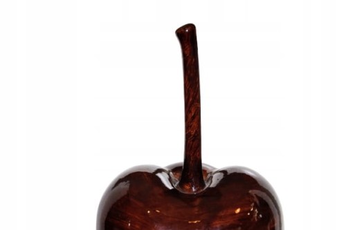 OZDOBA JABŁKO CERAMICZNE BRĄZ H22CM