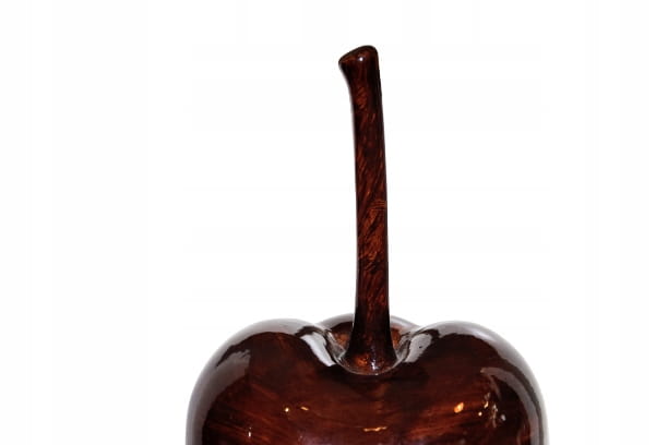 OZDOBA JABŁKO CERAMICZNE BRĄZ H22CM
