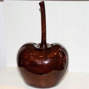 OZDOBA JABŁKO CERAMICZNE BRĄZ H22CM