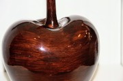 OZDOBA JABŁKO CERAMICZNE BRĄZ H22CM