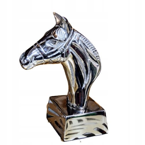 FIGURKA GŁOWA KONIA 18,5cm, metal