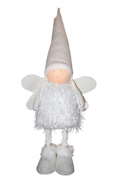 MATERIAŁOWY SKRZAT BIAŁY 56CM
