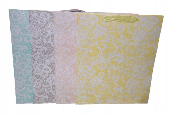 ELEGANCKA TOREBKA UPOMINKOWA 26X32X12CM Z BROKATEM