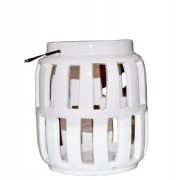 LAMPION CERAMICZNY BIAŁY MAŁY 13cm