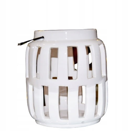 LAMPION CERAMICZNY BIAŁY MAŁY 13cm