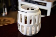 LAMPION CERAMICZNY BIAŁY MAŁY 13cm