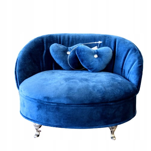 Szkatułka Na Biżuterię - granatowa sofa