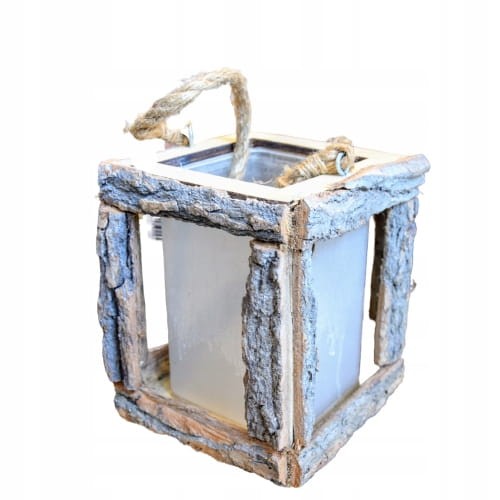 ŚWIECZNIK DREWNIANY 17cm