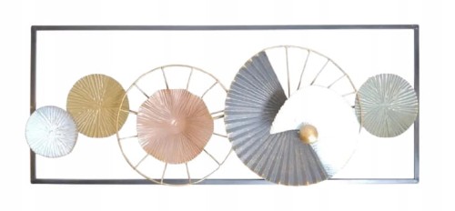 DEKORACJA ŚCIENNA KOŁA MAŁE 61x24,8cm