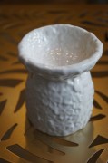 KOMINEK CERAMICZNY BIAŁY 8x9,5cm