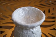 KOMINEK CERAMICZNY BIAŁY 8x9,5cm