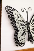 DEKORACJA ŚCIENNA MOTYL 34x25x3