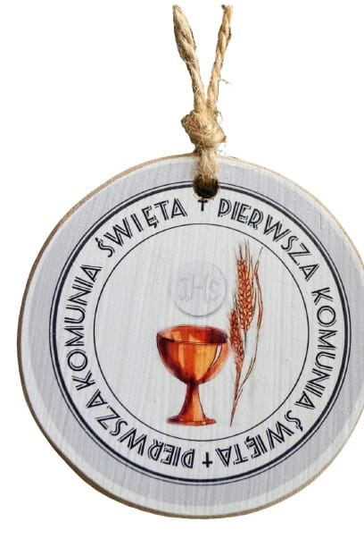 PIERWSZA KOMUNIA, TABLICZKA OKOLICZNOŚCIOWA MAŁA