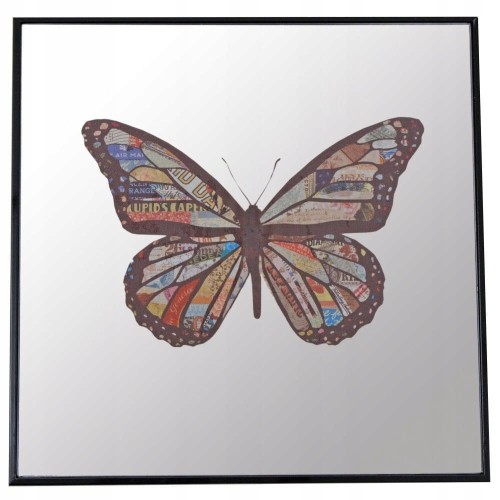 LUSTRO Z MOTYLEM 30x30cm
