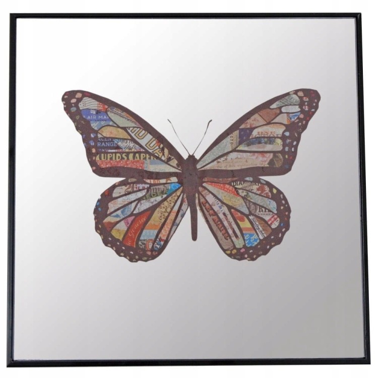 LUSTRO Z MOTYLEM 30x30cm