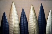 ŚCIENNA DEKORACJA METALOWA - LIŚCIE 120X4X61