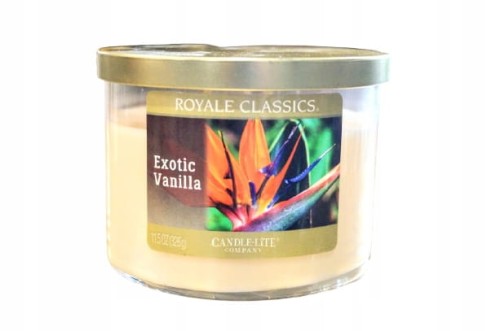 ŚWIECA ROYALE 3 KNOTY, EXOTIC VANILLA