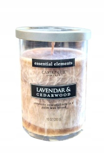 ŚWIECA PALMOWA ESSENTIAL LAVENDER&amp;CEDARWOOD