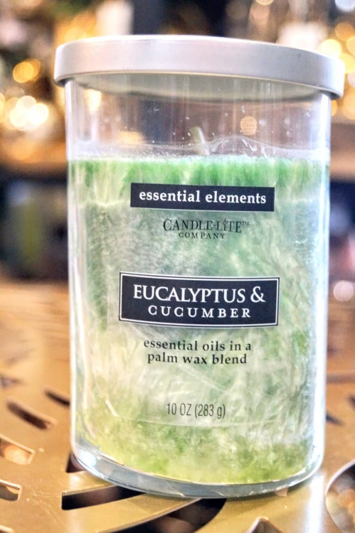 ŚWIECA PALMOWA ESSENTIAL EUCALYPTUS&amp;CUCUMBER
