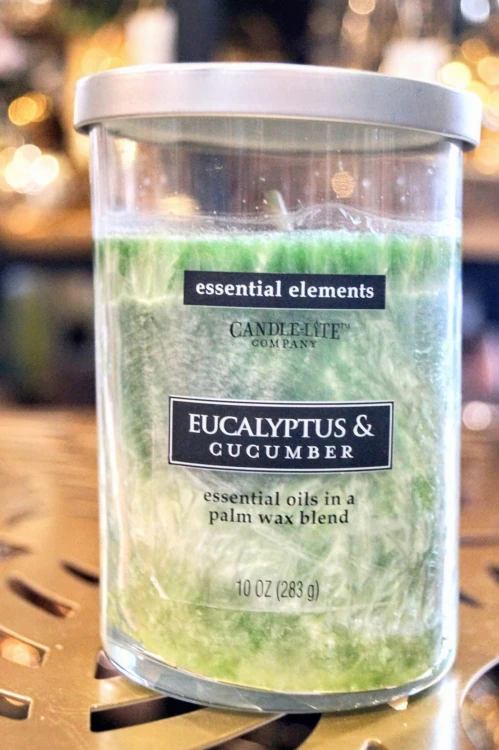 ŚWIECA PALMOWA ESSENTIAL EUCALYPTUS&amp;CUCUMBER