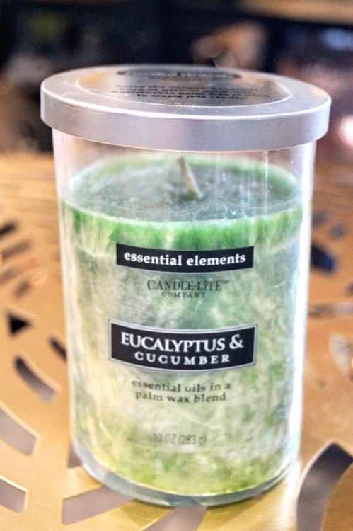 ŚWIECA PALMOWA ESSENTIAL EUCALYPTUS&amp;CUCUMBER