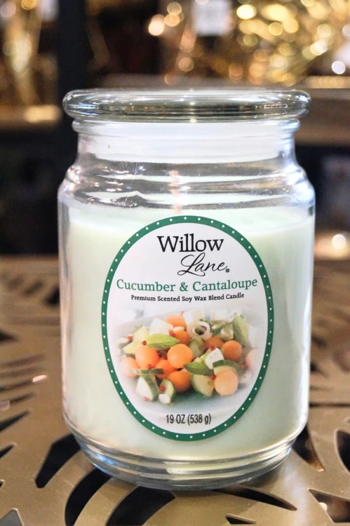 ŚWIECA SOJOWA WILLOW CUCUMBER&amp;CANTALOUPE
