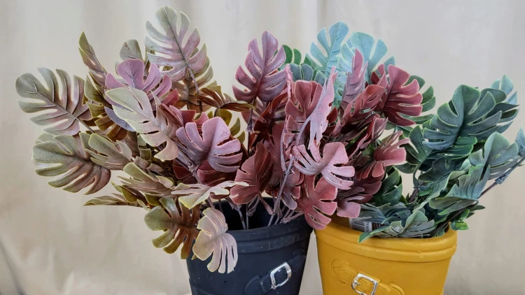 SZTUCZNA ROŚLINA MONSTERA ZIELONA