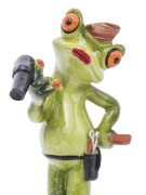 FIGURKA ŻABA FRYZJERKA